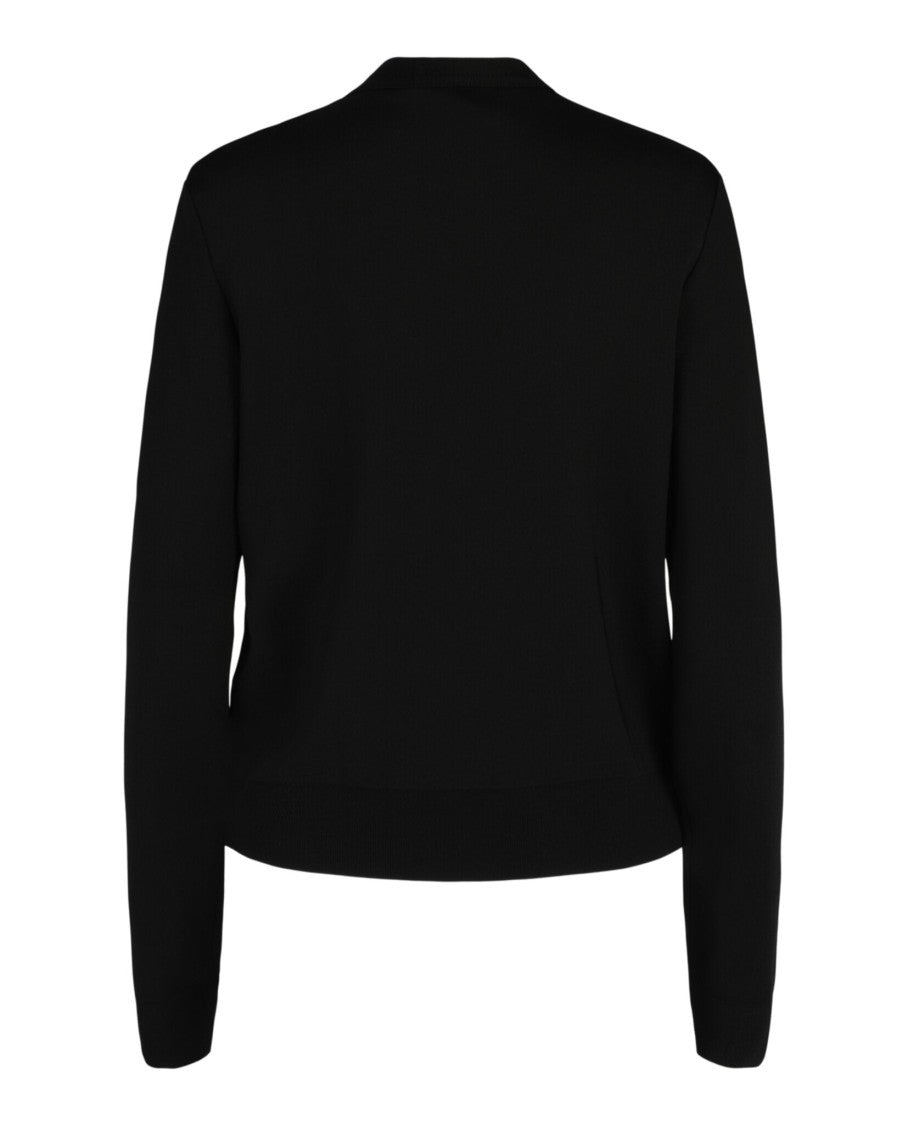 Givenchy Slim Crew Neck Sweater With Crystal Details