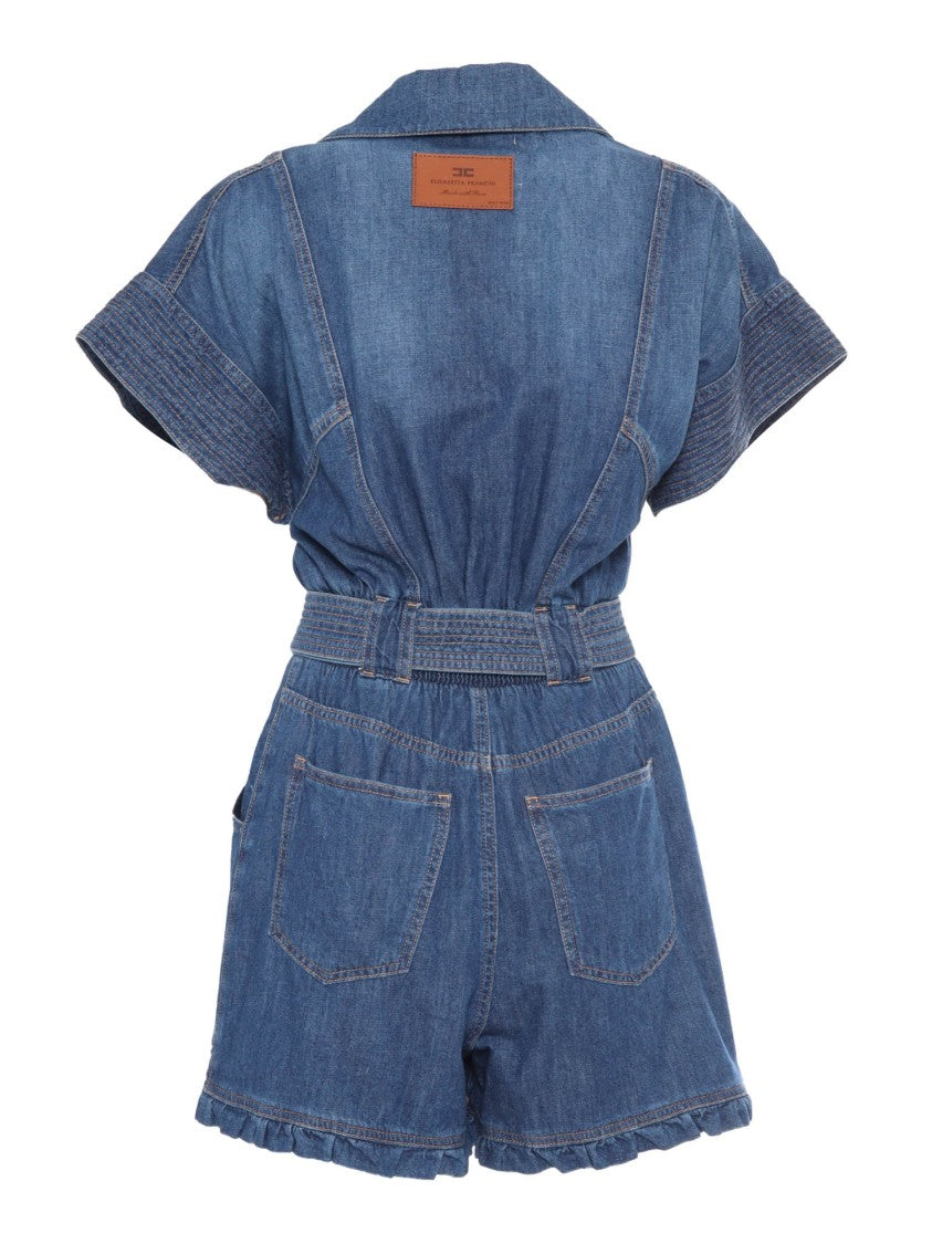 Elisabetta Franchi Contemporary Denim Jumpsuit