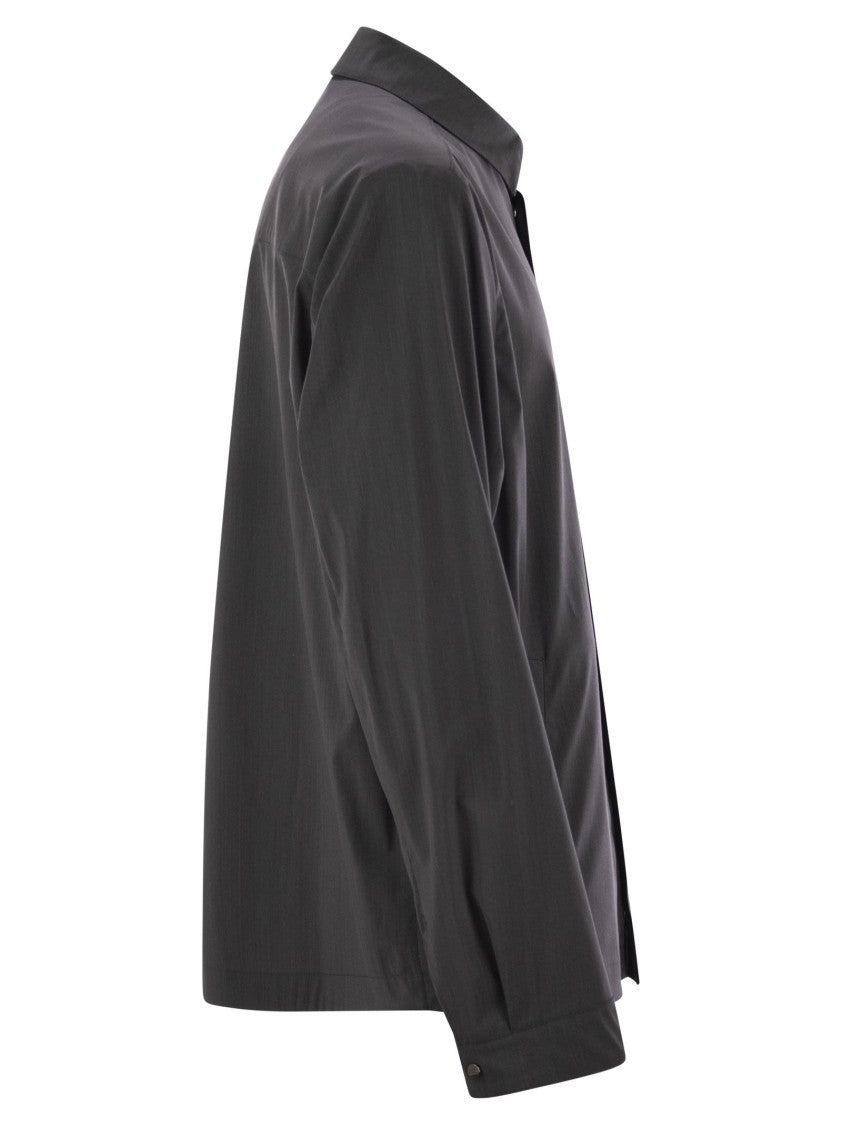 Herno Shirt-Cut Jacket In Tech Wool