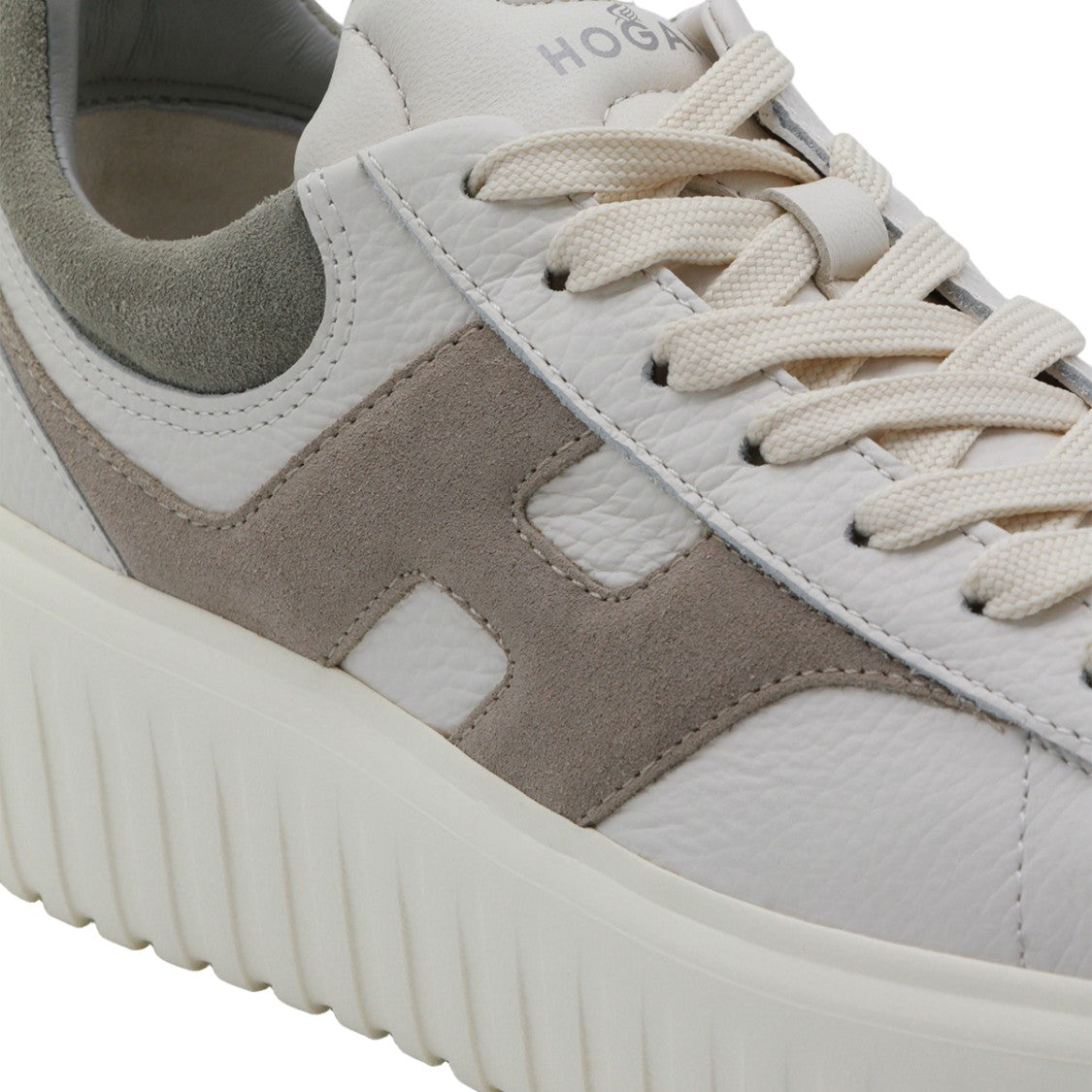 Hogan Platform Sneakers With Textured Leather