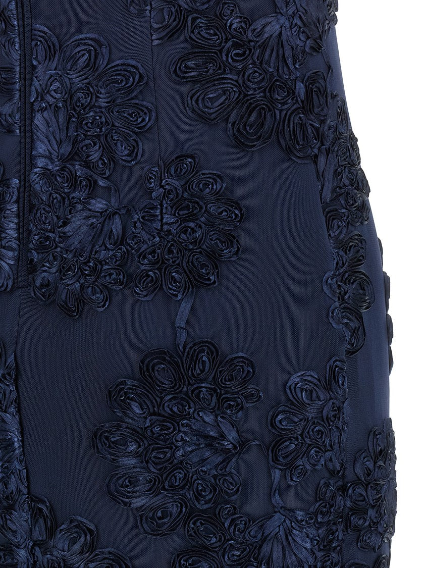 Rotate Birger Christensen '3D Mesh Maxi' Dress