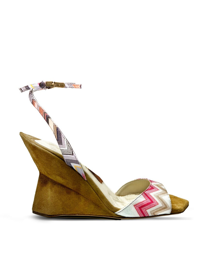 Missoni Zante Suede Pink Wedges 95