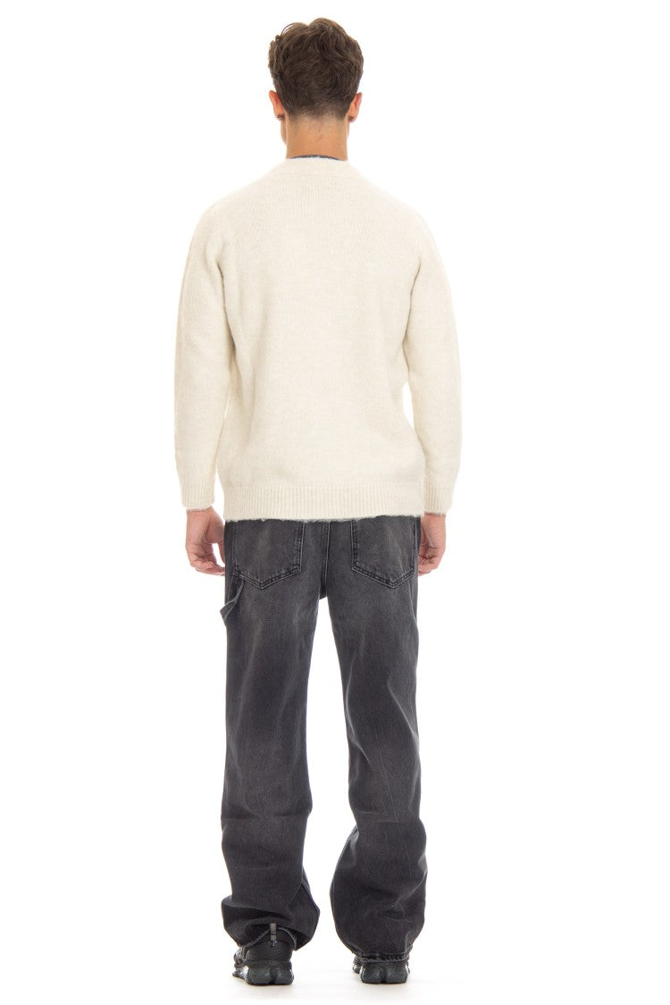Autry Jacquard Wool-Alpaca Cardigan