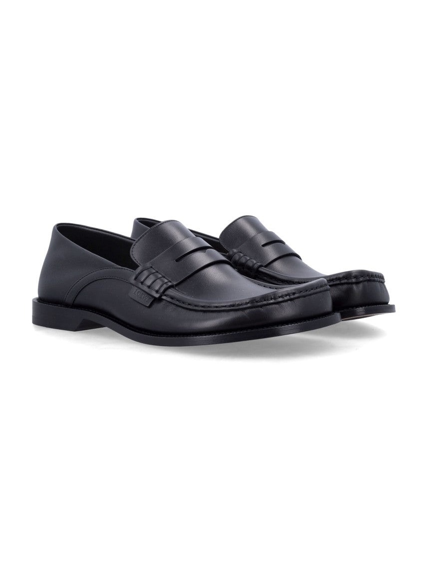Loewe Campo Flap Loafer In Waxy Calfskin