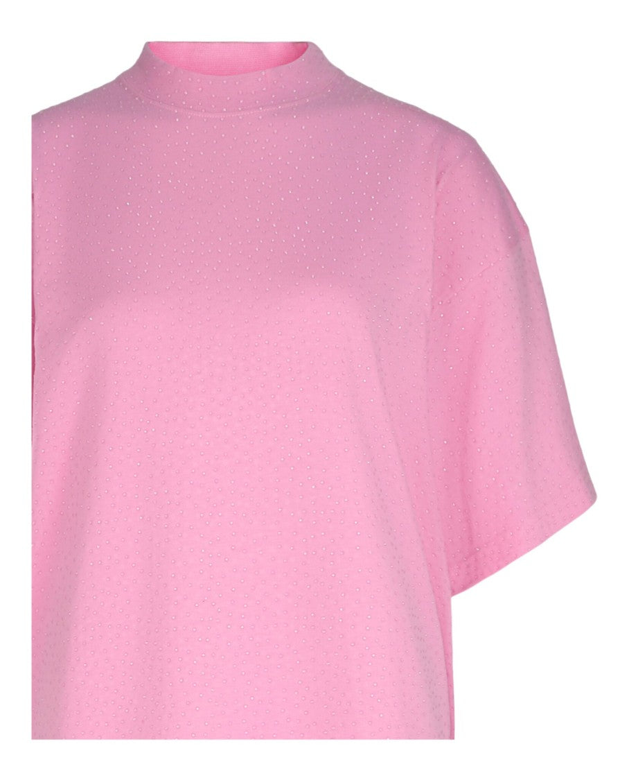 Balenciaga "Paris" Strass Vintage Oversized T-Shirt