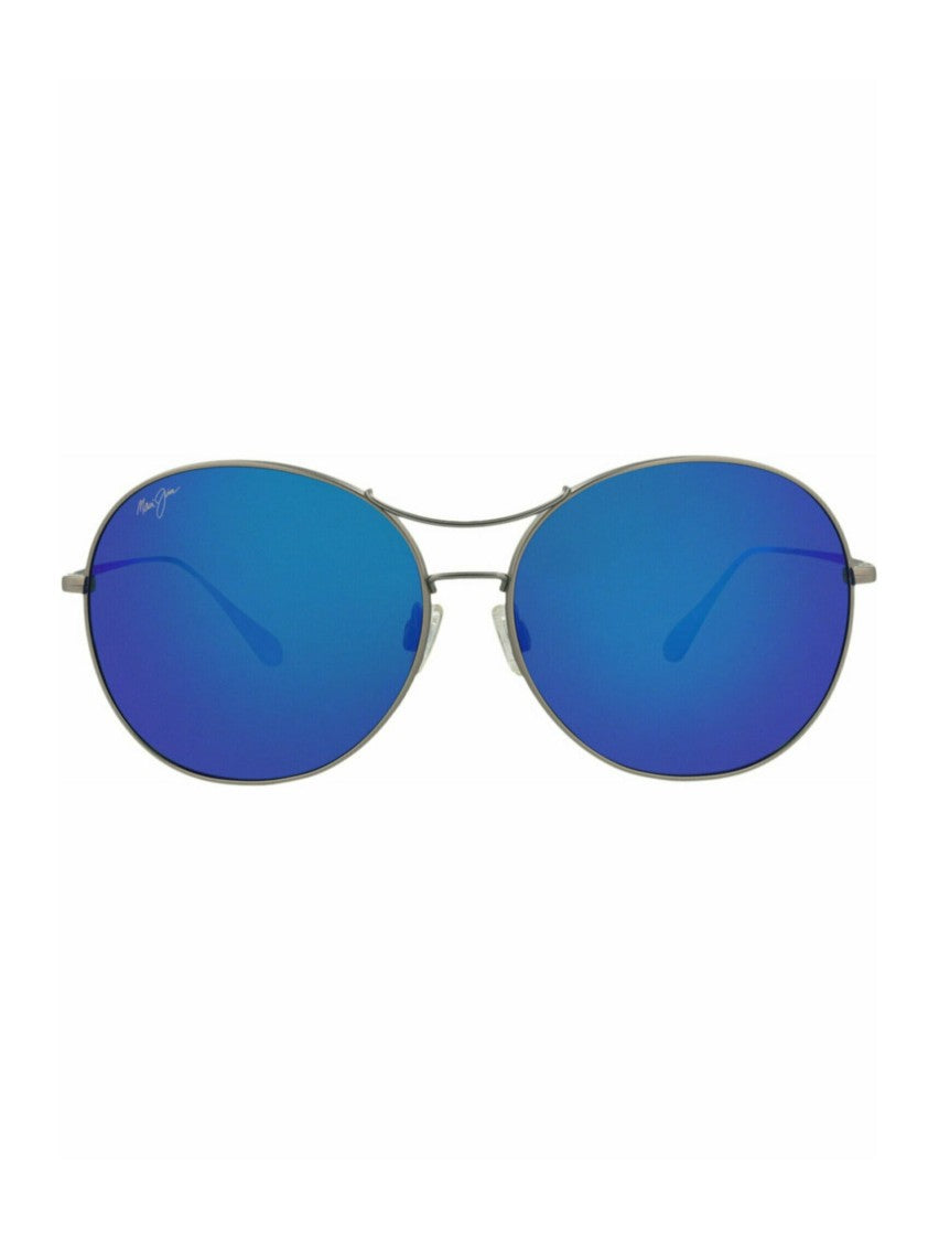 Maui Jim Round-Frame Titanium Sunglasses With Polarized Lenses