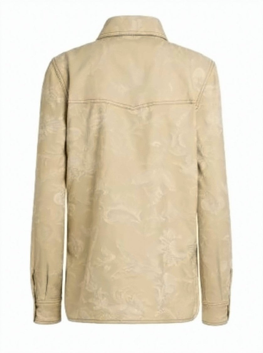 Etro Jacquard Floral Pattern Oversized Shirt
