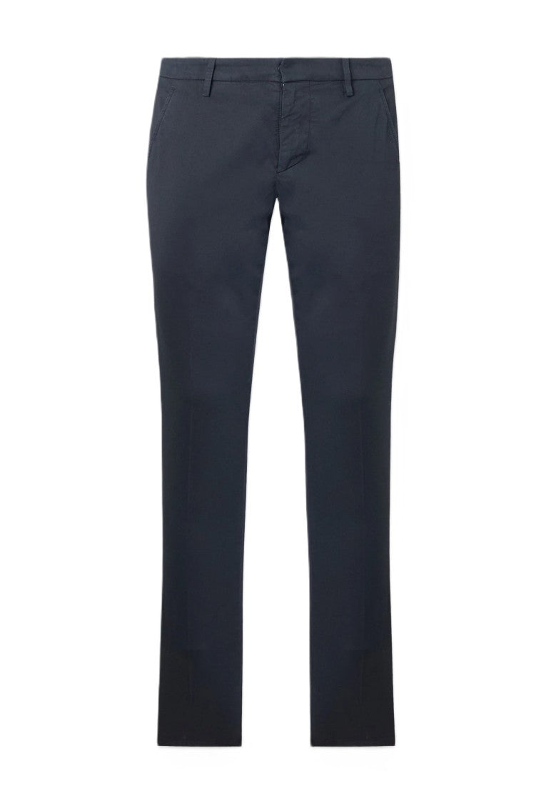 Dondup Black Gaubert Regular Fit Stretch Cotton Trousers