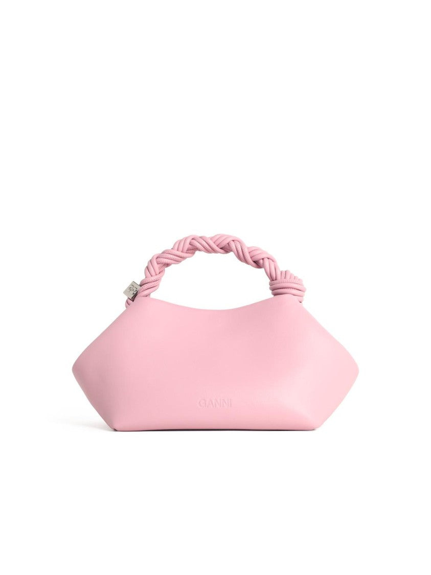 Ganni Small 'Bou' Bag In Pink Smooth Leather