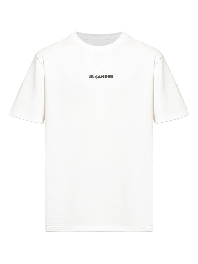 Jil Sander White Relaxed Fit Logo T-Shirt