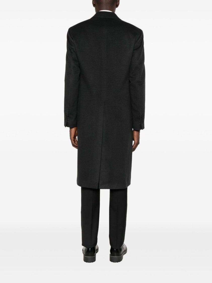 Lardini Double-Breasted Cashmere Coat