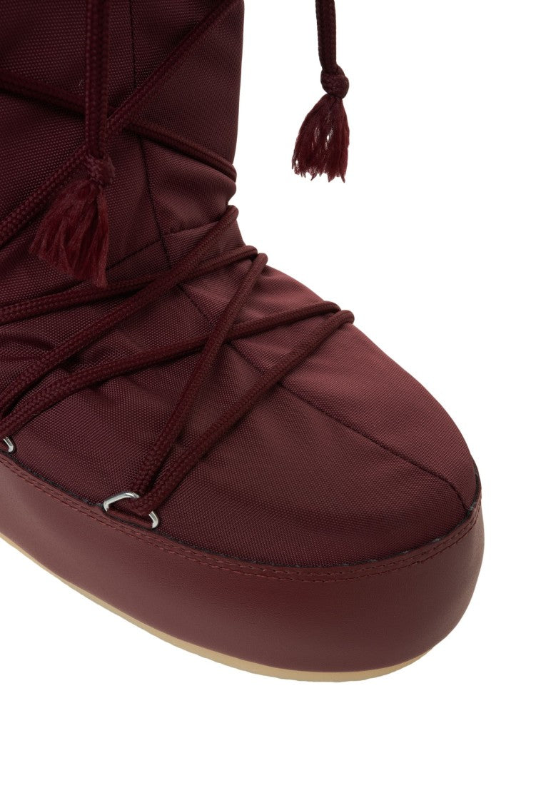 Moon Boot High-Insulated Burgundy Nylon Boots