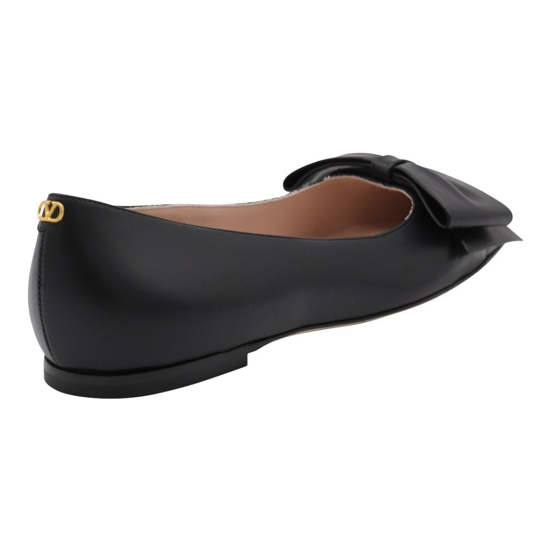 Valentino Garavani Pointed Toe Leather Flats