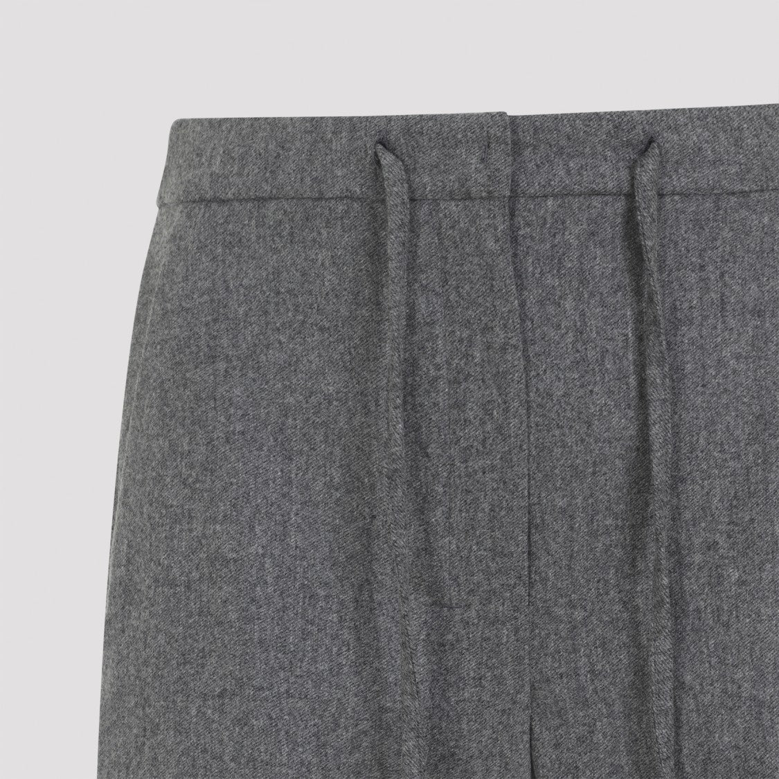 Max Mara Wide-Leg Cropped Pants With Concealed Fastening And Drawstring Details