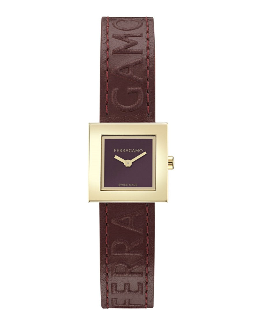 Ferragamo Portrait Leather Watch