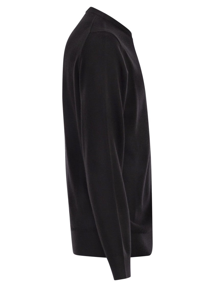 Mc2 Saint Barth Crew Neck Jumper With Chest Embroidery