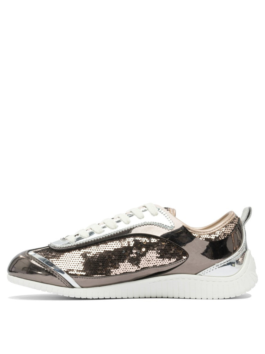 Pinko Slip-On Sneakers With Metallic Finish