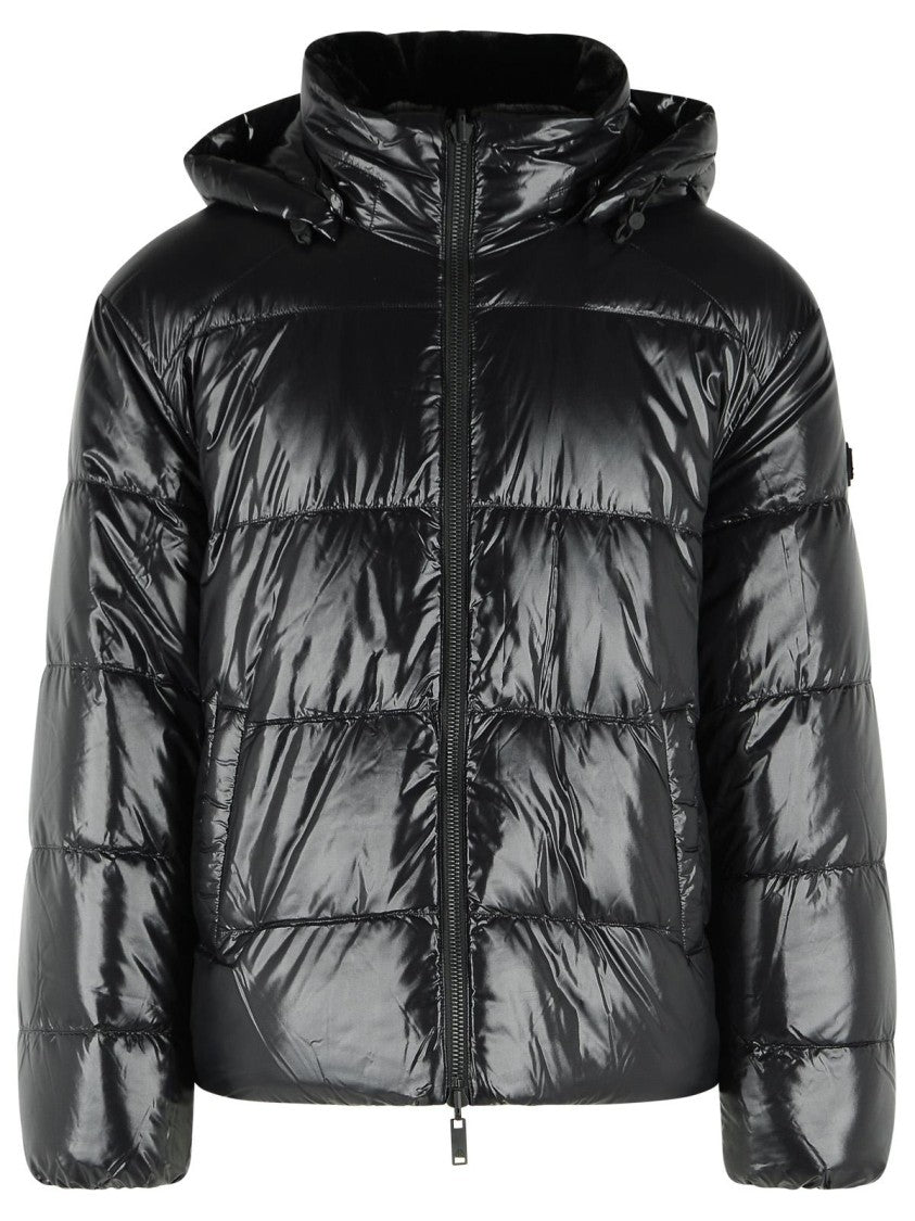 Moose Knuckles 'King' Reversible Black Nylon And Polyester Down Jacket