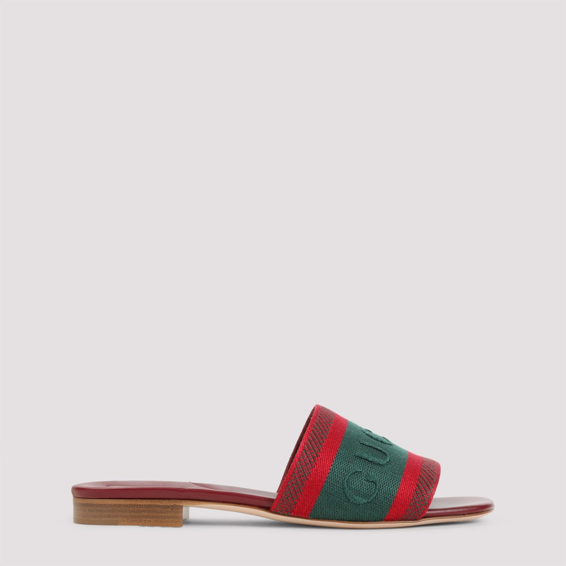 Gucci Open-Toe Red Leather Sandals