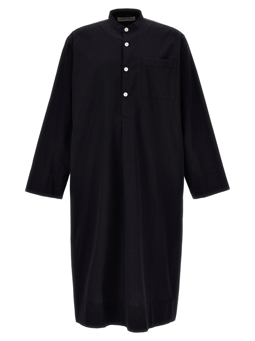 Birkenstock Relaxed Black Cotton Poplin Maxi Dress