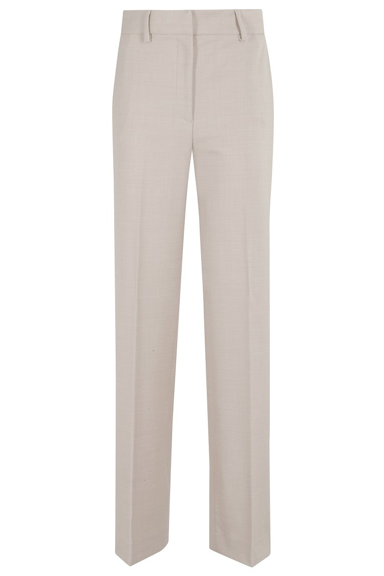 Antonelli Tailored Nude Trousers With Structured Design