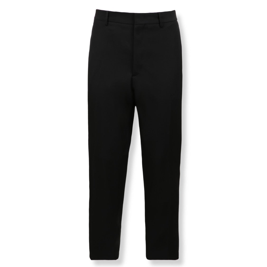 Jil Sander Straight Wool Trousers With Back Flap Pockets