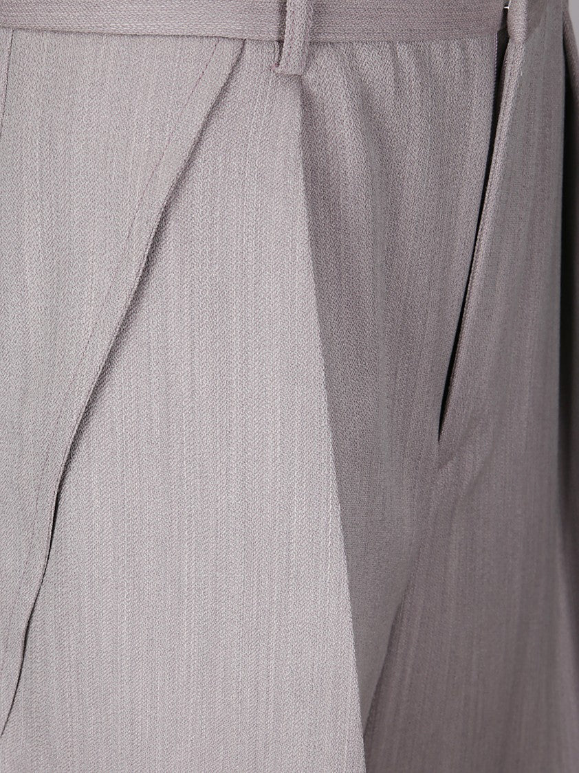 Victoria Beckham Classic High-Waisted Wool Trousers With Pleats