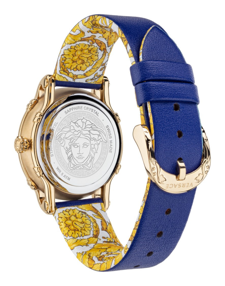 Versace Safety Pin 34Mm Quartz Watch With Medusa Emblem