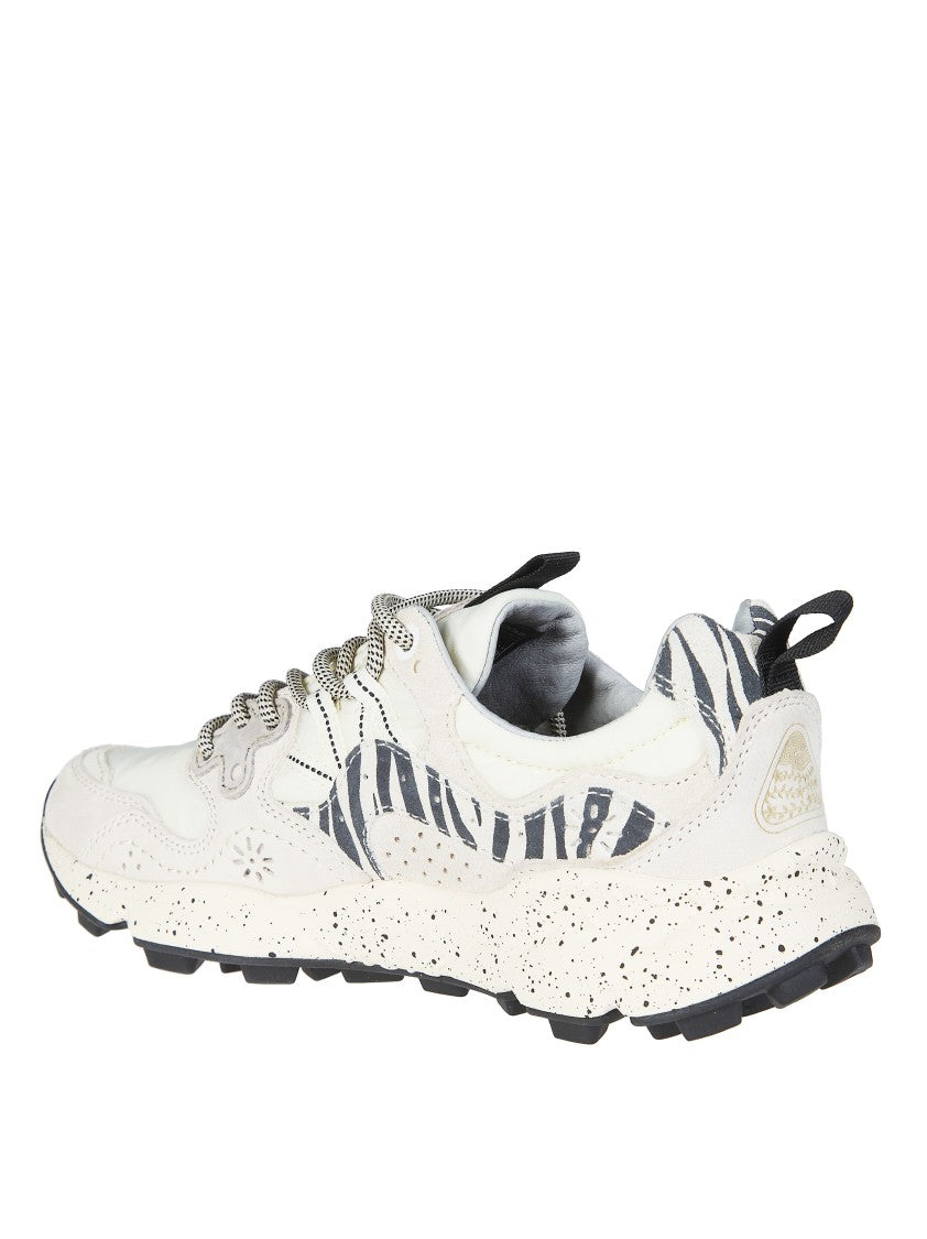 Flower Mountain Off-White Yamano 3 Pig Nubuck Sneakers