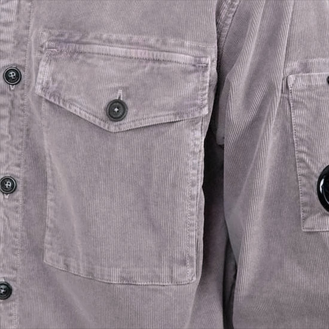 C.P. Company Soft Corduroy Jacket With Button-Up Front And Flap Pocket