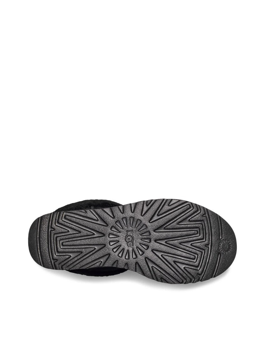 Ugg Mini Crinkle Boots With Logo And Plush Interior