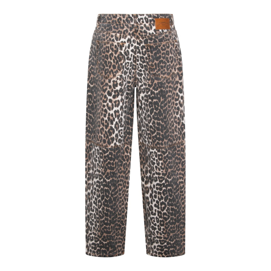 Ganni Straight-Leg Denim Jeans With Mid-Rise Waist And Timeless Finish