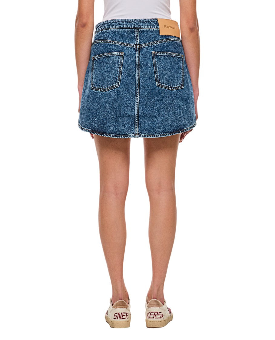 J. W. Anderson Irregular Hemline Mini Skirt With Front Patch Pockets
