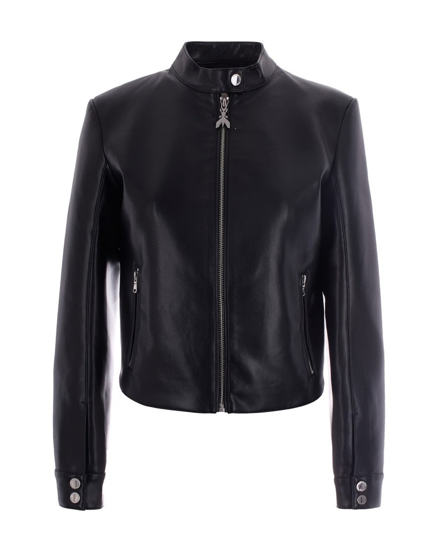 Patrizia Pepe Coated Fabric Biker Jacket
