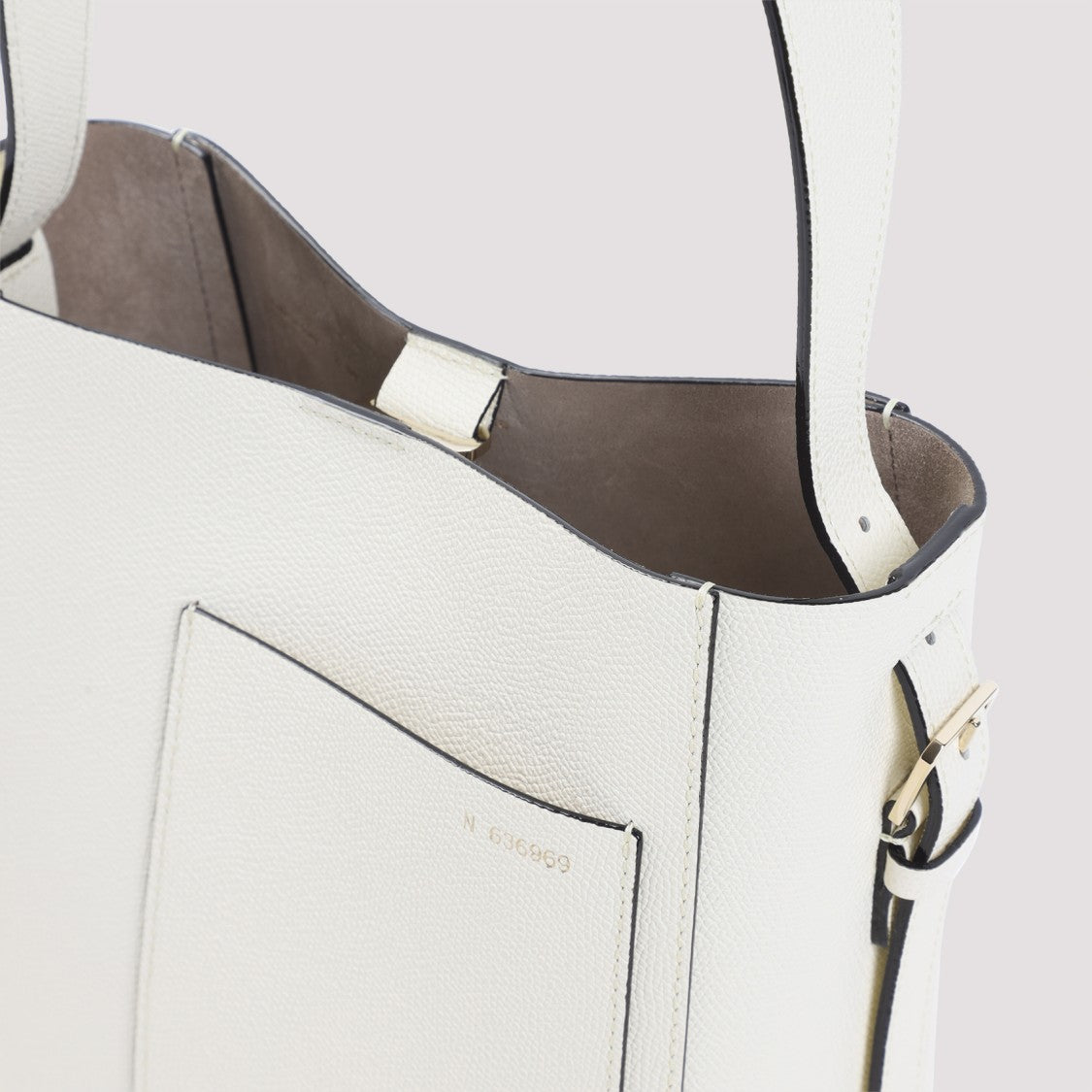 Valextra Pergamena Calf Leather Small Bucket Bag