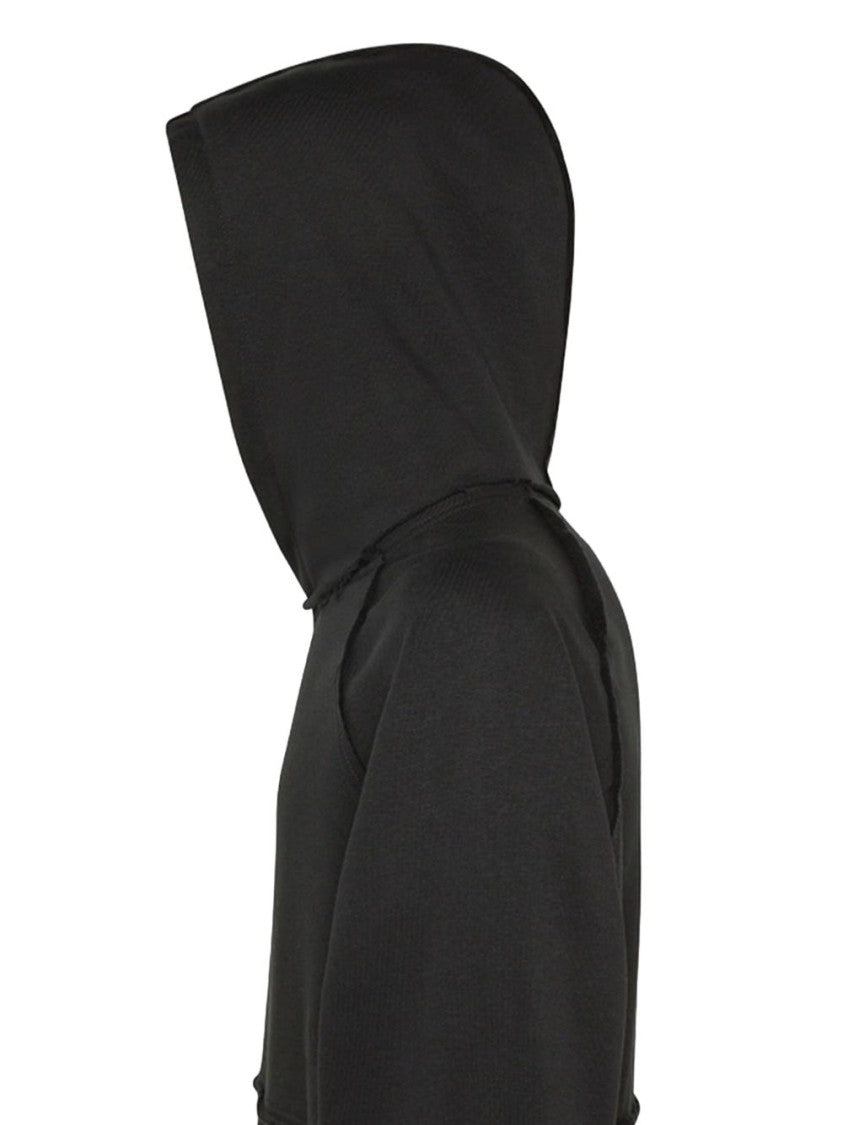 Peuterey Ribbed Knit Hoodie With Polished Finish
