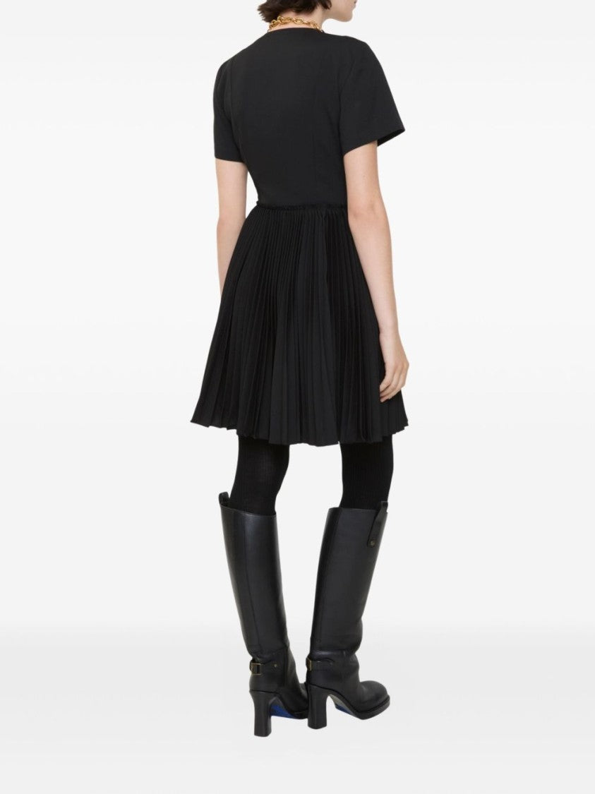 Burberry Short-Sleeved Virgin Wool Dress