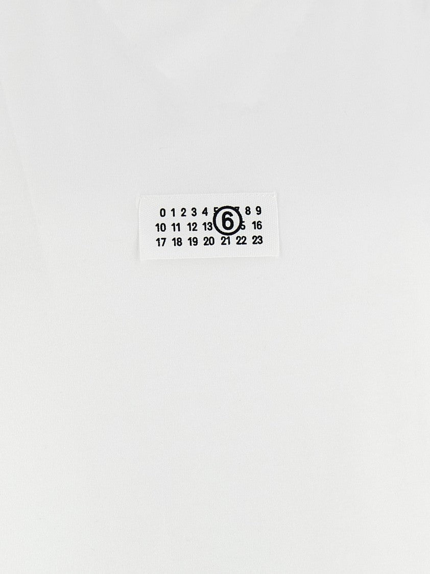 Mm6 By Maison Margiela 'Numeric Signature Mm6' Patch T-Shirt