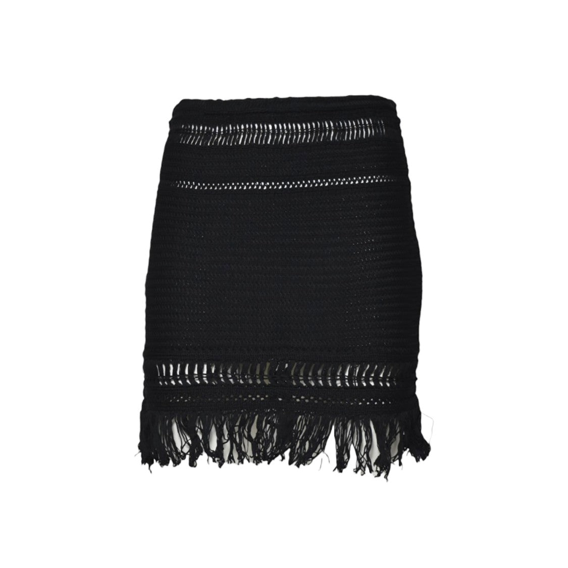 Isabel Marant Étoile Black Macramé Ardena Mini Skirt