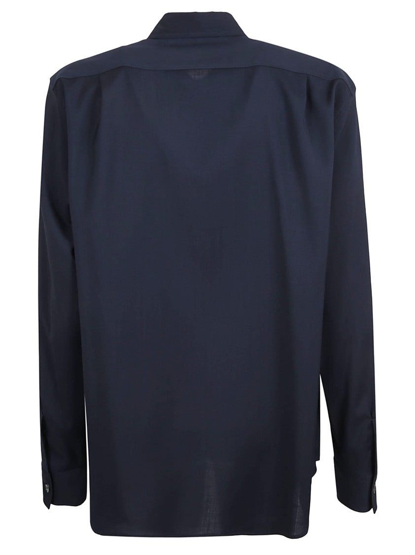 Grifoni Long-Sleeved Casual Shirt With Button-Down Front