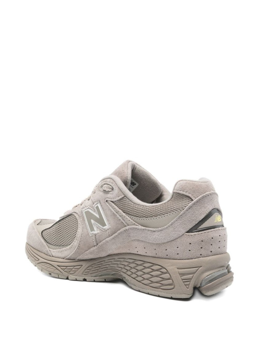 New Balance Gray Suede And Mesh Sneakers