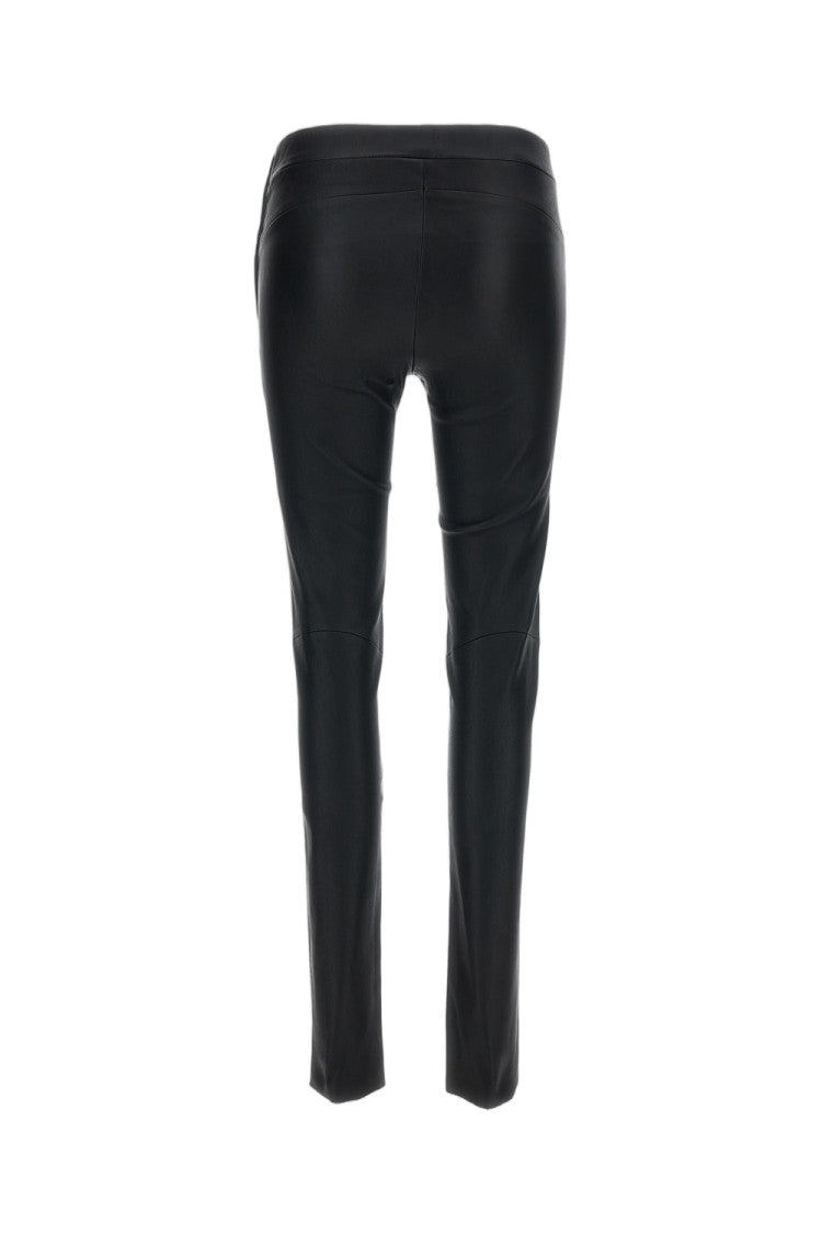 Arma Black Nappa Leather Skinny Pants