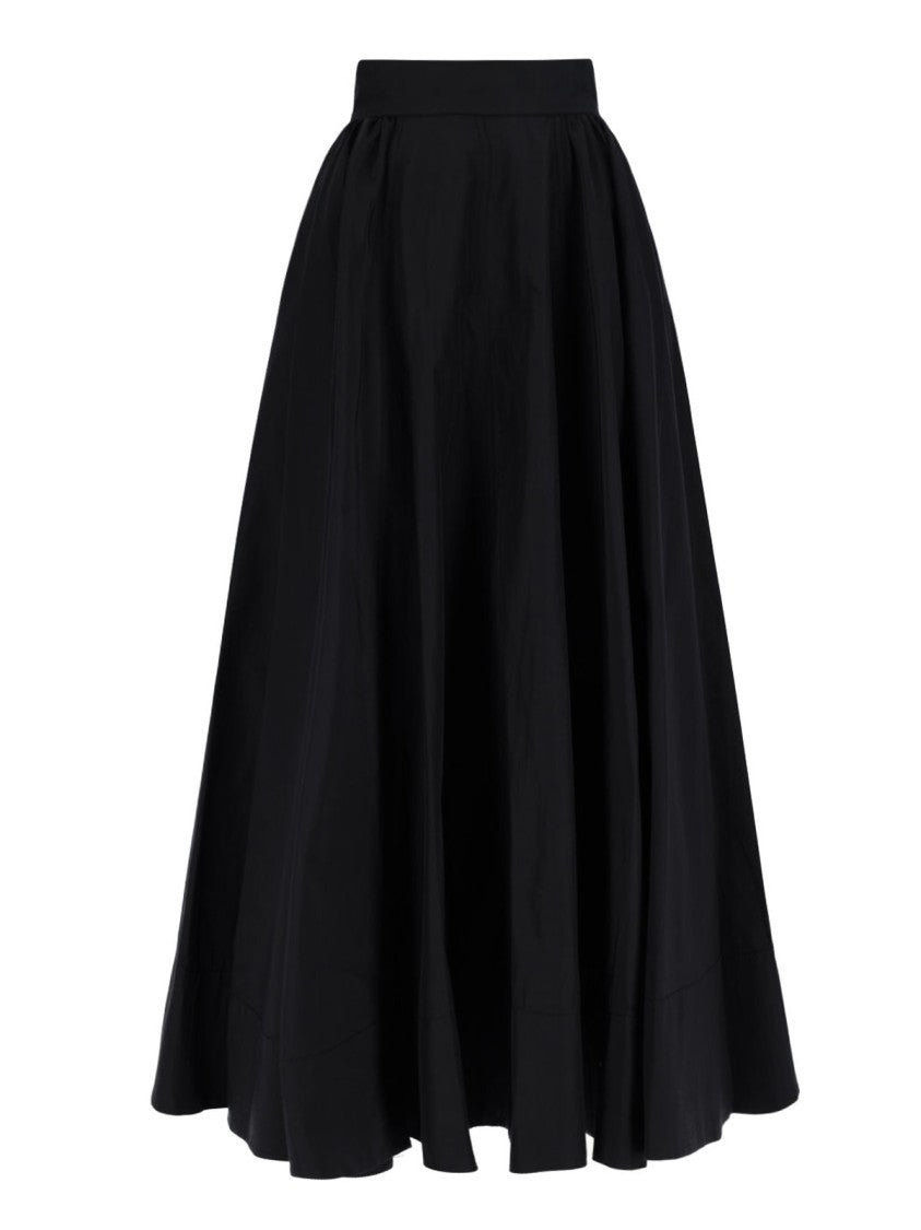 The Andamane Winona' Flared Maxi Skirt – Black