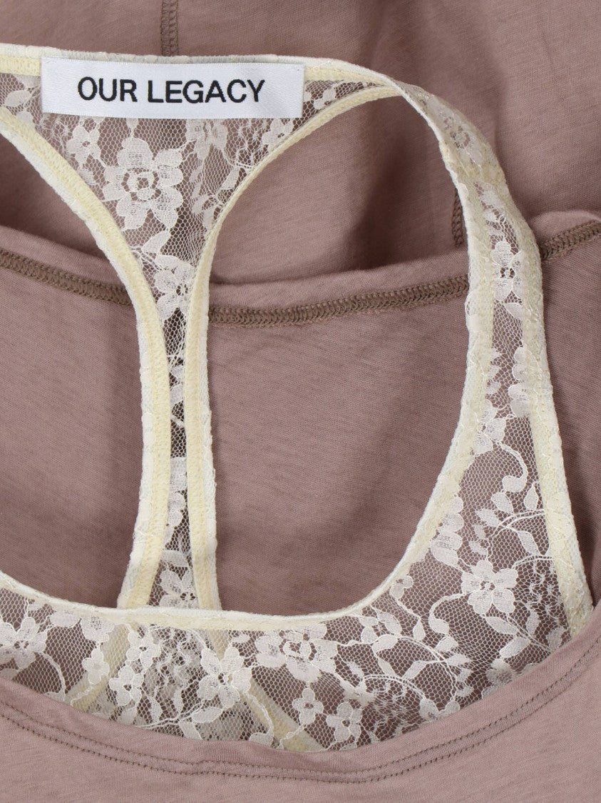 Our Legacy Brown Cotton Swim Tank Top