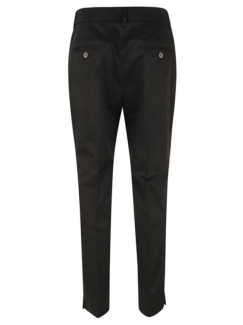 Peserico Ankle-Length Slim-Fit Cigarette Trousers With Concealed Pockets