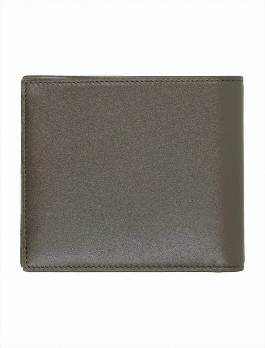 Saint Laurent Smooth Calf Leather Bifold Wallet With Subtle Logo