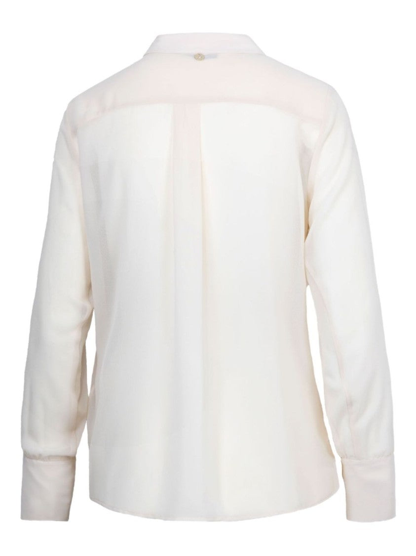Liu Jo Ivory Shirt With Classic Collar