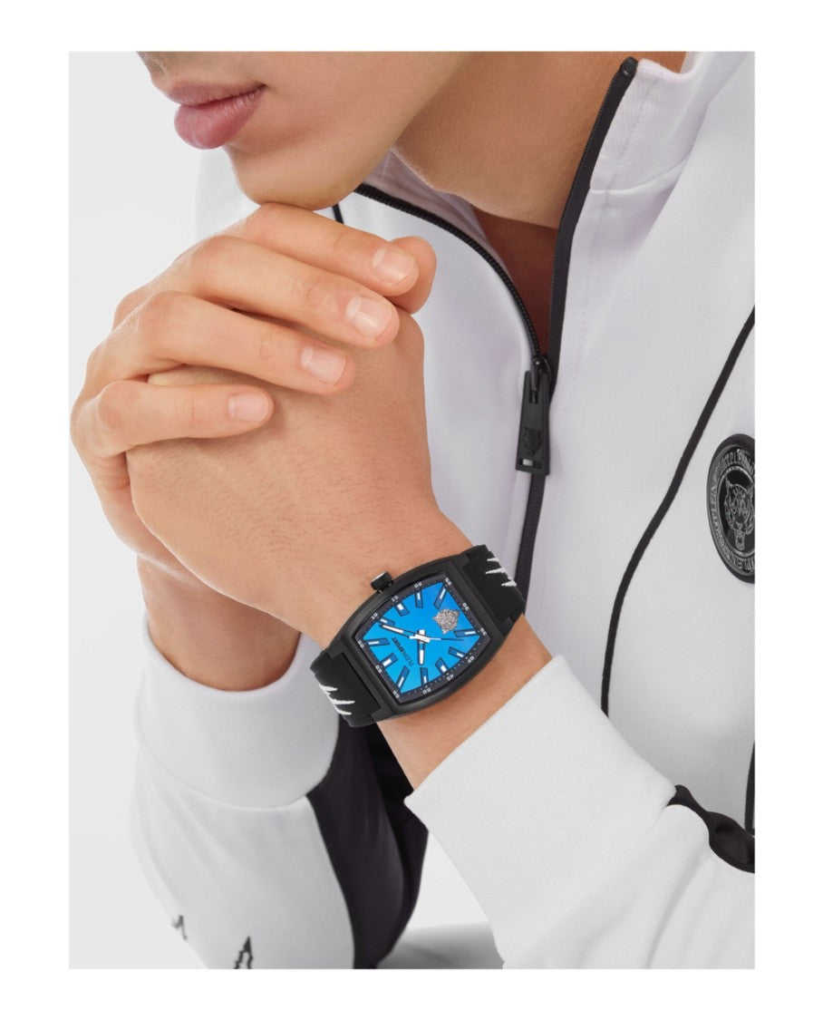 Plein Sport Quartz Movement Watch With Blue Sunray Dial