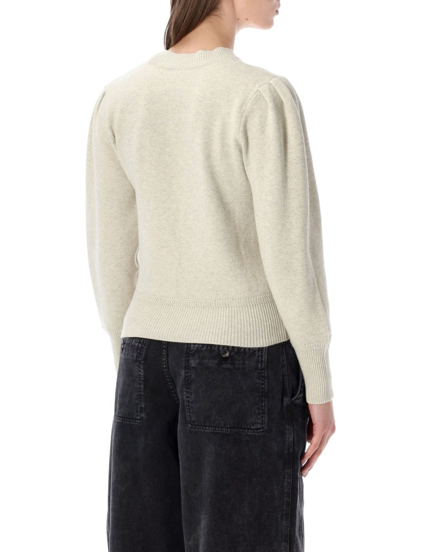 Isabel Marant Étoile Kelaya Wool-Blend Puff-Sleeve Sweater