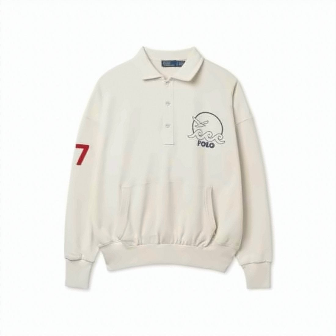 Polo Ralph Lauren Wave Graphic Long-Sleeve Polo Shirt